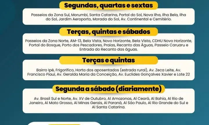 Coleta de lixo orgânico começa mais cedo em Ilha Solteira