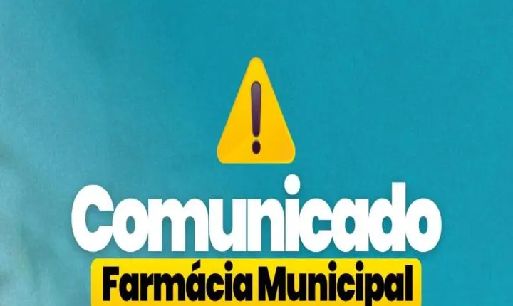 Farmácia Municipal estará fechada nesta segunda-feira, 07 de setembro, feriado.